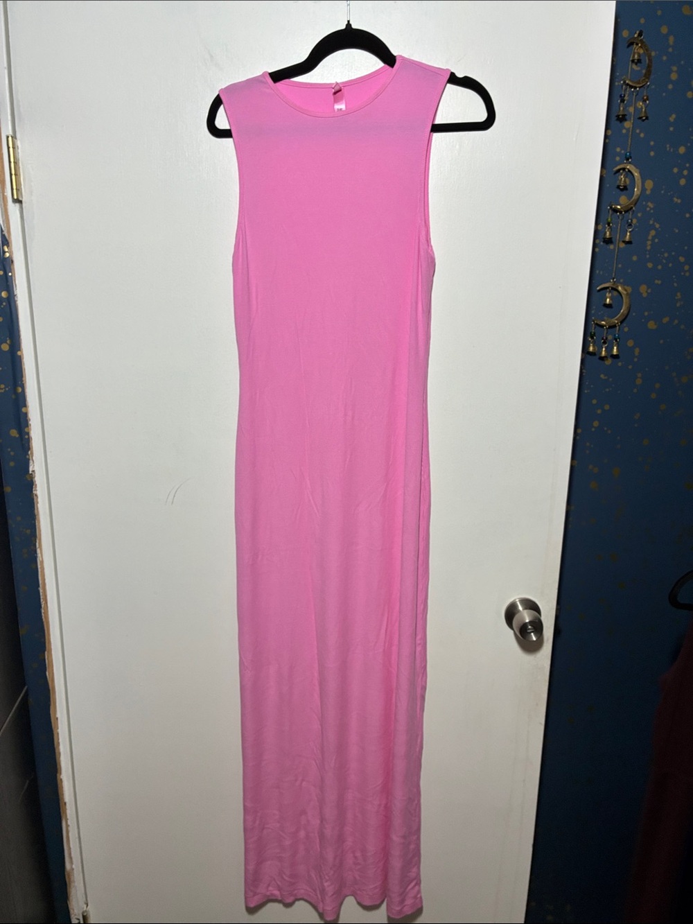 SKIMS Hot Pink Sleeveless Maxi Dress